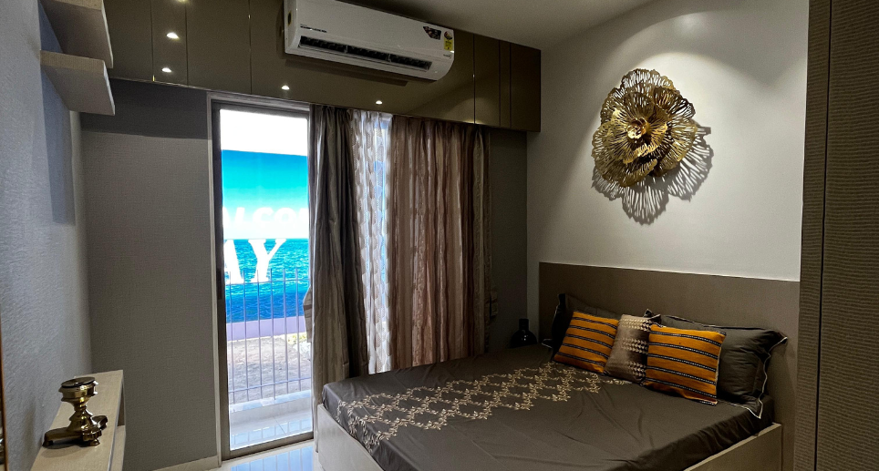 Evening view of building elevation