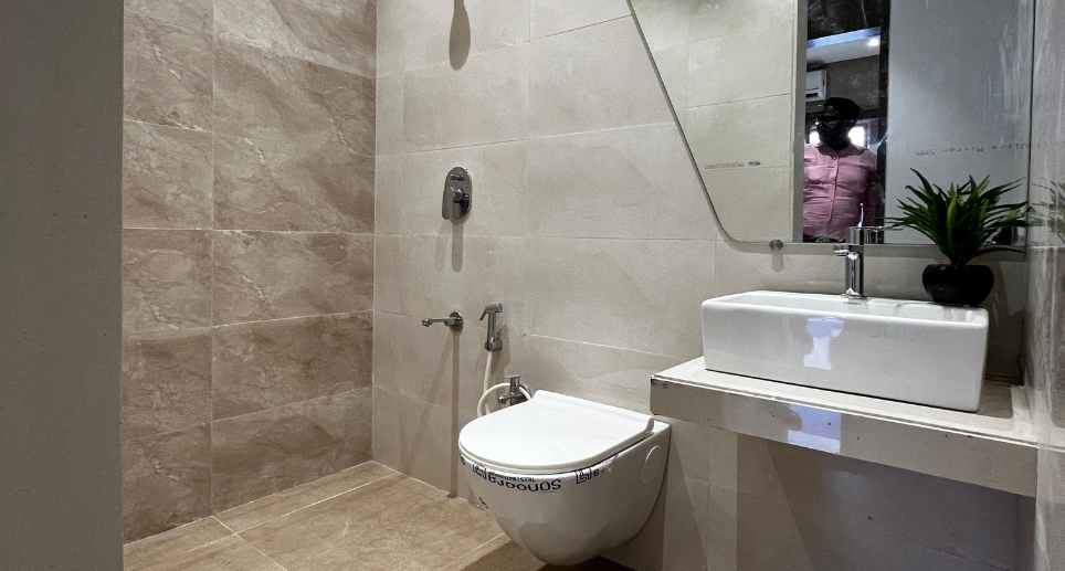 Garden and walking path view