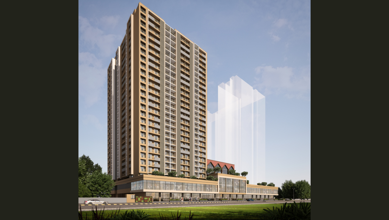 Front view of Nakshatra Gokul project