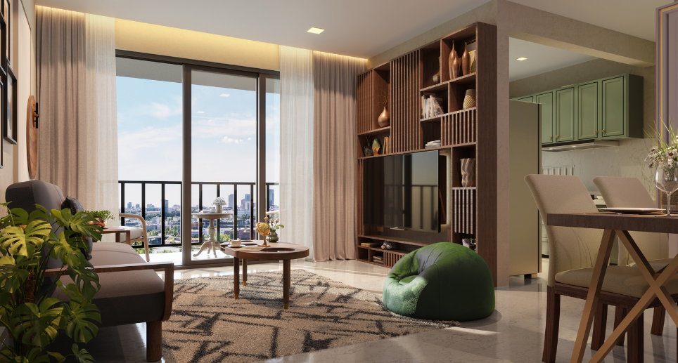 Balcony view of apartments