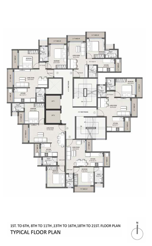 Nakshatra Nirvaana Floor Plan 1C
