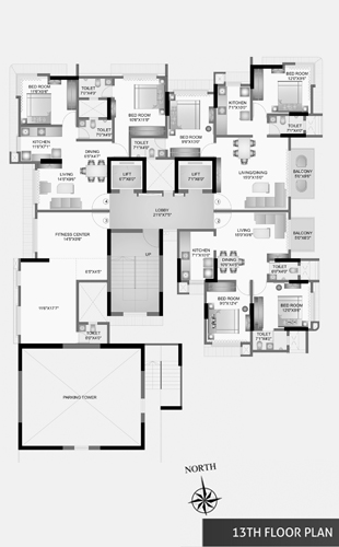 Radhe Shyam Heights Building Layout